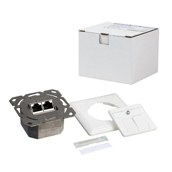 EAN 4052792028645 - LogiLink NP0123 toma de corriente RJ-45 Metálico, Blanco imagen 6