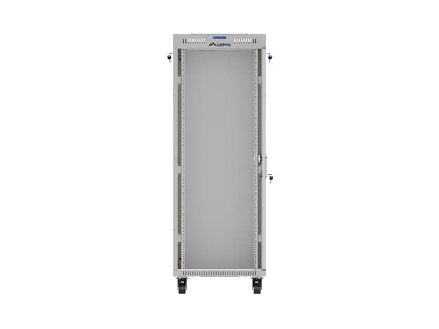 Lanberg Rack Cabinet 19" Free-Standing 32u 600x600 Flat Pack With Glass Door Lcd Grey V2