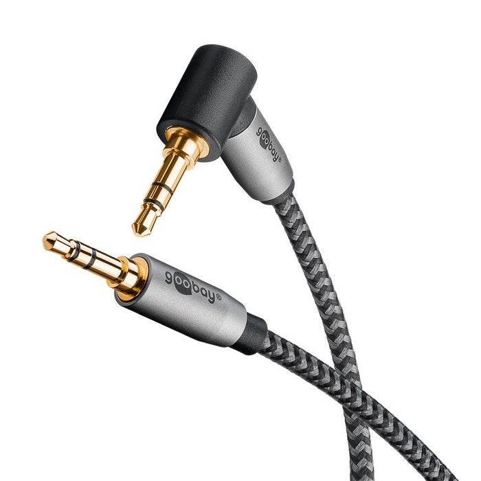 EAN 4040849652820 - Goobay 65282 cable de audio 3 m 3,5mm TRS Negro, Plata imagen 2