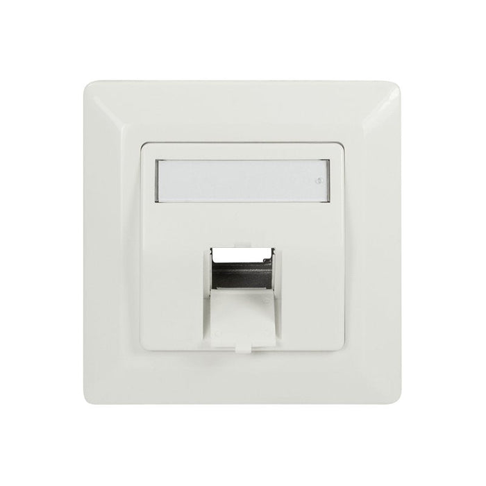 Keystone Faceplate 45° For 1 Module, Blanco Puro