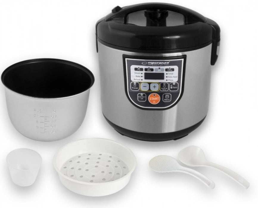 EAN 5901299954027 - Esperanza EKG011 olla multi-cocción 5 L 860 W Negro, Acero inoxidable imagen 2