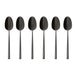 EAN 8014808351112 - Sambonet Rock Cuchara de café Acero inoxidable Negro, Espejo 6 pieza(s) imagen 1