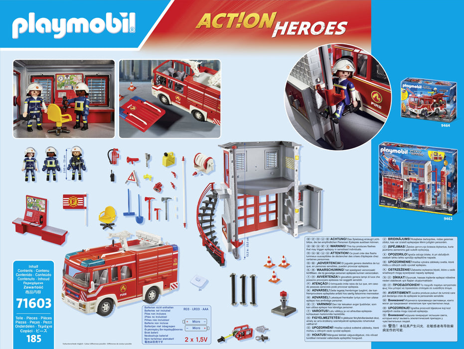 Playmobil 71603 Action Heroes Feuerwehr-Megaset, Juguete De Construcción 71603