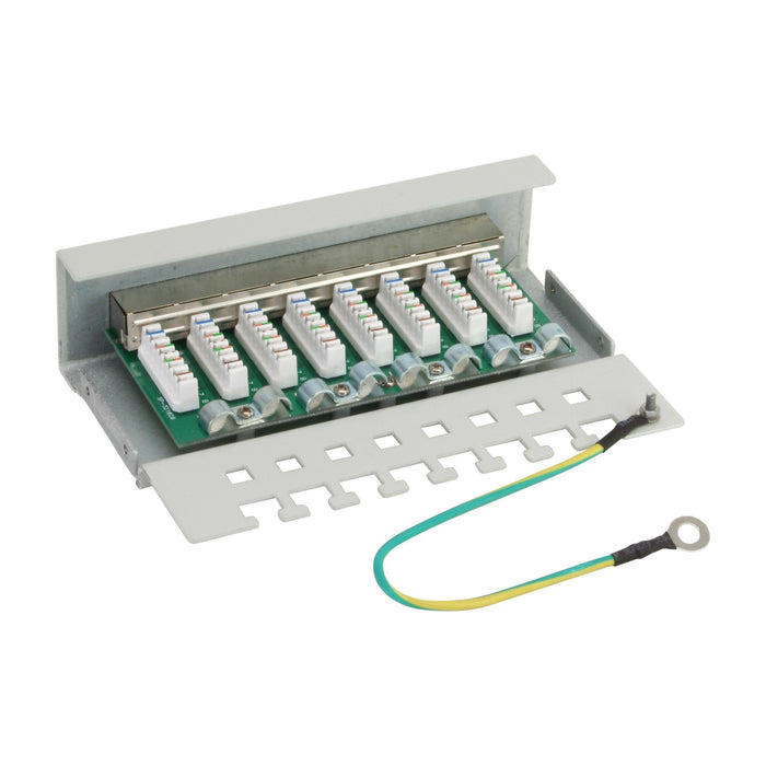Patch Panel Inline Cat.6 8 Puertos Para Sobremesa Gris