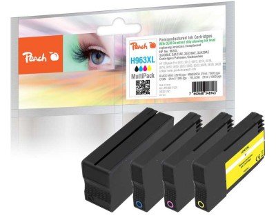 EAN 7640460548143 - Peach PI300-1031 cartucho de tinta 4 pieza(s) Compatible Alto rendimiento (XL) Negro, Cian, Rosa, Amarill imagen 1