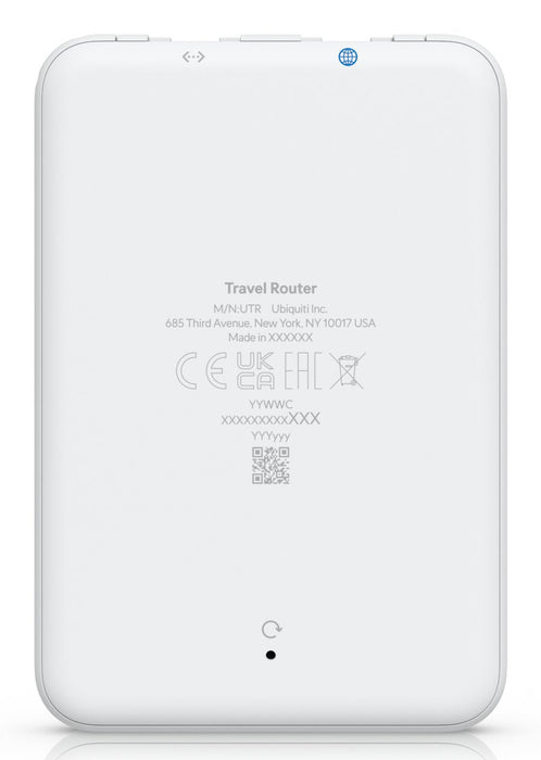 Ubiquiti Utr Router De Viaje Ultradelgado Wifi 5 Con Dos Antenas Wifi Integradas Que Extiende Instant&Aacute Neamente Su Unifi Network Dondequiera Que Est&Eacute , Brindando Conectividad Segura Y Familiar A Ubicaciones Remotas