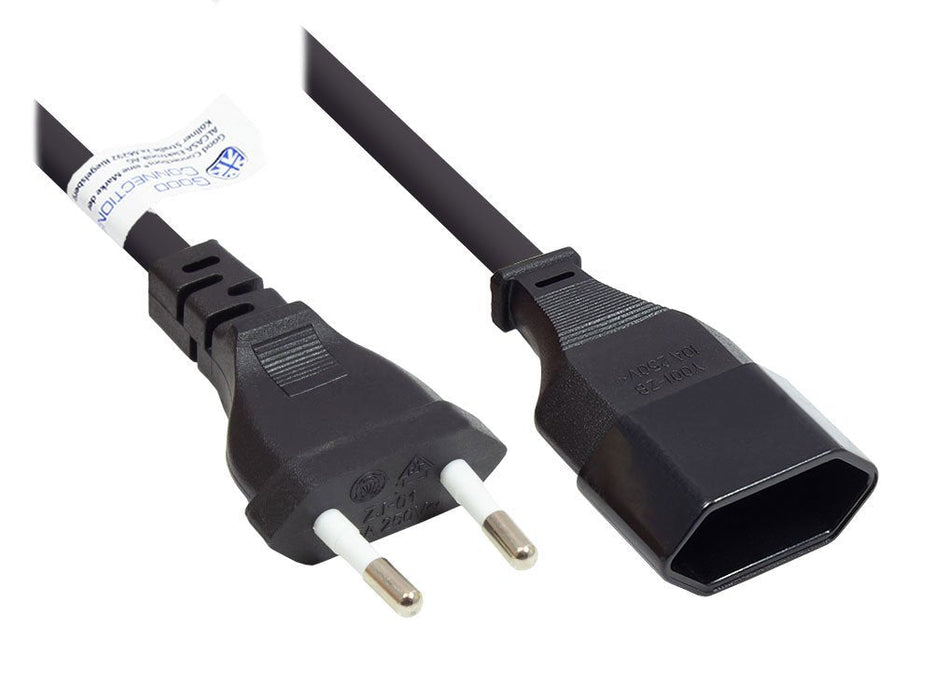 Good Connections Euro-Verlängerung Schwarz 5m
