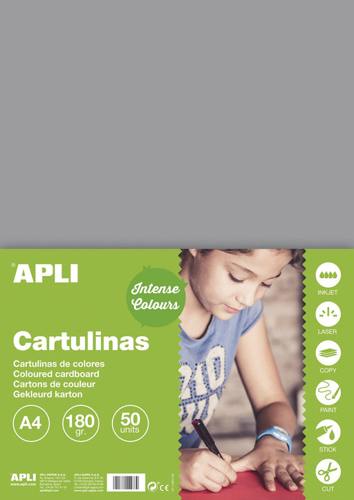 EAN 8410782142423 - APLI 14242 cartón y papel de construcción 170 g/m² 50 hojas imagen 1