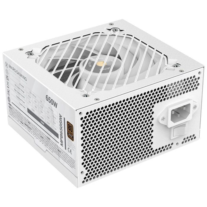 EAN 8435693109563 - Mars Gaming MPB650SIW unidad de fuente de alimentación 650 W 24-pin ATX ATX Blanco imagen 5