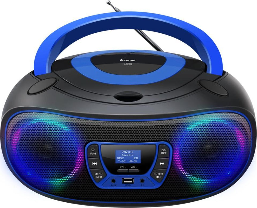 EAN 5706751079979 - Denver TDB-212BU Azul Reproductor de CD portátil imagen 1