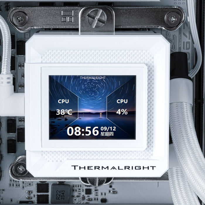 K Kit Watercooling Aio Thermalright Frozen Warframe Se V2 Rgb - 360mm (Blanc)