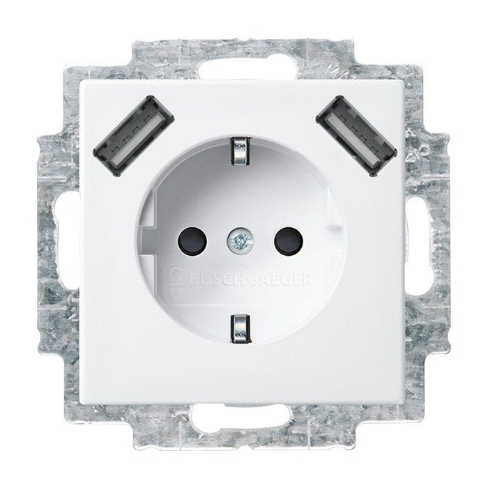 Busch Jaeger Bj 20 Eucb2usb-914 Schuko- 2x Usb-Steckdose