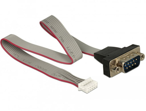 EAN 4043619896325 - DeLOCK 89632 cable de serie Negro, Gris, Rojo 0,3 m DB-9 imagen 1