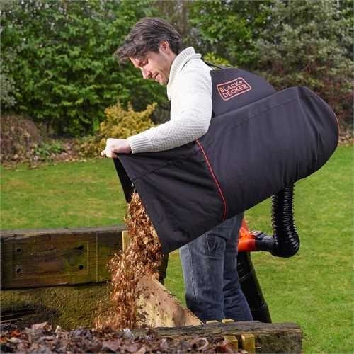 Black+Decker Mochila Recolectora De Hojas De Repuesto Gwbp1, Con Manguera, Bolsa Recolectora Gwbp1-Xj