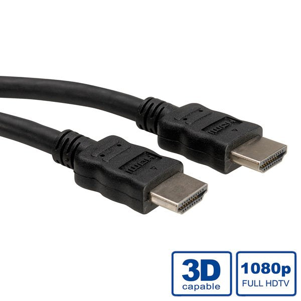 Roline Hdmi High Speed Cable Mit Ethernet, Lsoh, Schwarz, 1 M