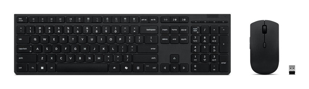 EAN 0195892114628 - Lenovo 4X31R64357 teclado Ratón incluido Oficina RF Wireless + Bluetooth QWERTY Español Gris imagen 1