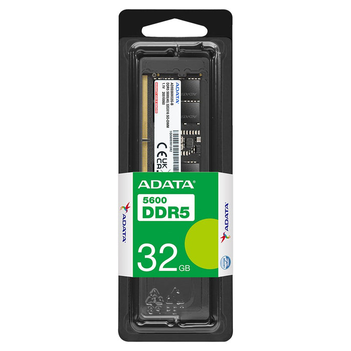 EAN 4711085941114 - ADATA AD5S560032G-S módulo de memoria 32 GB 1 x 32 GB DDR5 262-pin SO-DIMM ECC imagen 1