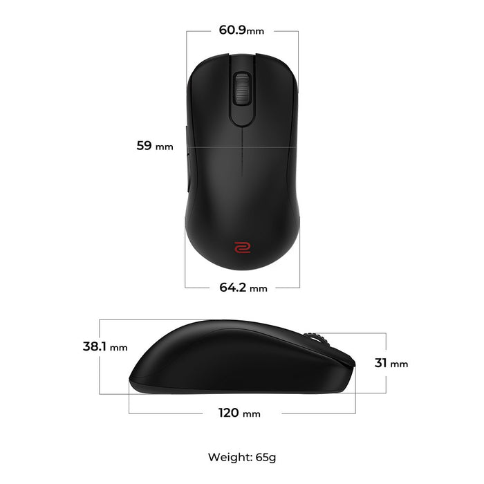 EAN 4718755094422 - ZOWIE S2-DW ratón Juego mano derecha RF inalámbrico 3200 DPI imagen 7
