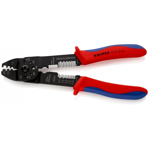 EAN 4003773019695 - Knipex 97 21 215 B Herramienta para prensar Negro, Azul, Rojo imagen 2