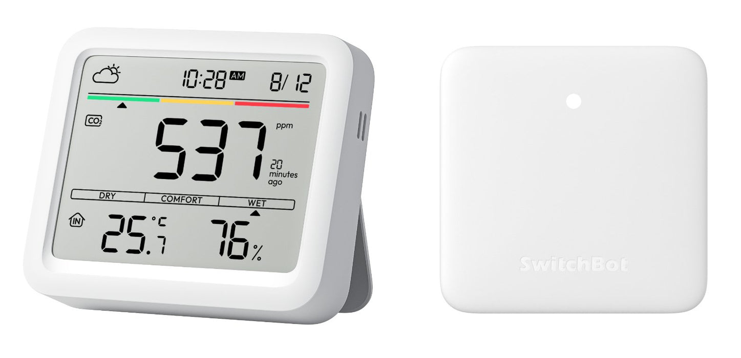 EAN 0810150542806 - SwitchBot Meter Pro (CO2 Monitor) Blanco LCD Batería imagen 1