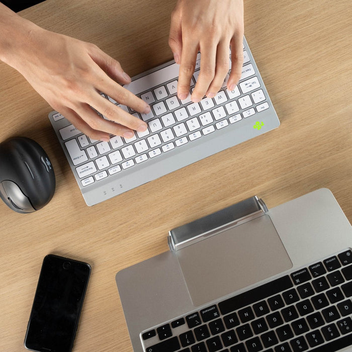 R-Go Compact Break Keyboard,  Qwertz (Ch), Bluetooth, White