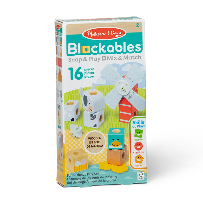 Spinmaster Melissa & Doug - Blockables Bauernhoffreunde Set 6074896