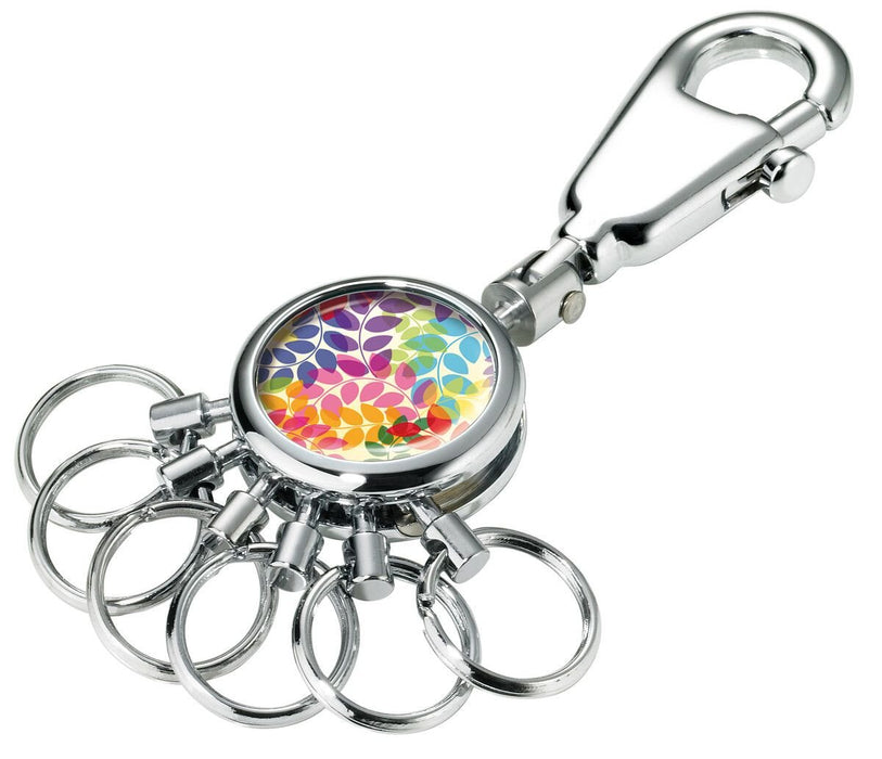 EAN 4024023469954 - TROIKA COLOURFUL LEAVES Llavero de anilla Multicolor, Plata imagen 1