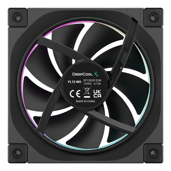 EAN 6933412711087 - DeepCool FL12-3 in 1 Carcasa del ordenador Ventilador 12 cm Negro 3 pieza(s) imagen 5