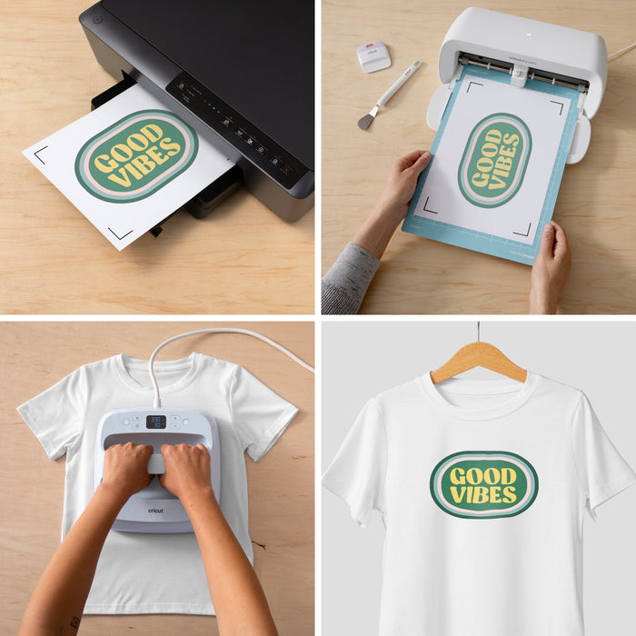 Cricut Printable Iron-On For Bright Fabric A4 - 5 Sheets