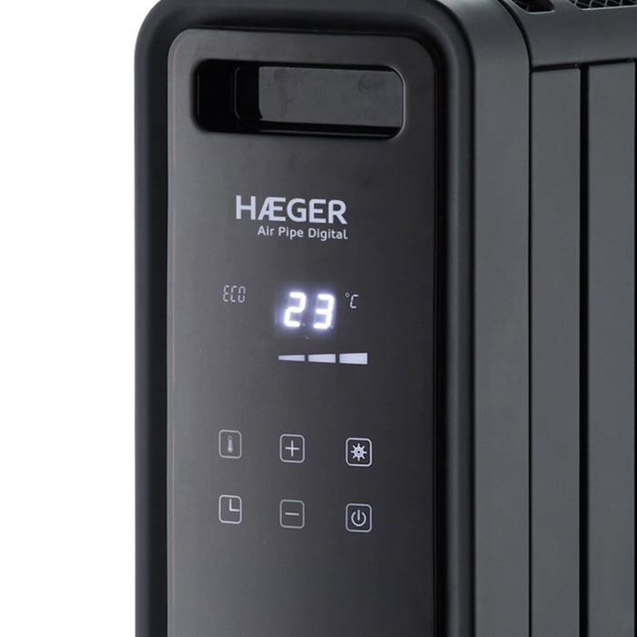 EAN 5608475033124 - Haeger HE-20D.003A calefactor eléctrico Interior Negro 2000 W Convector imagen 5