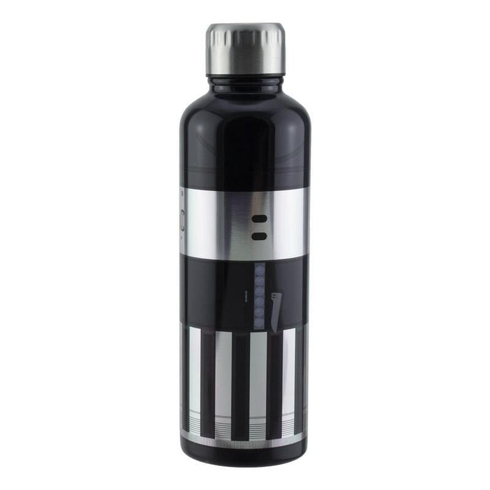 Paladone Darth Vader Lightsaber Metal Water Bottle Uso Diario 500 Ml Acero Inoxidable Negro, Plata