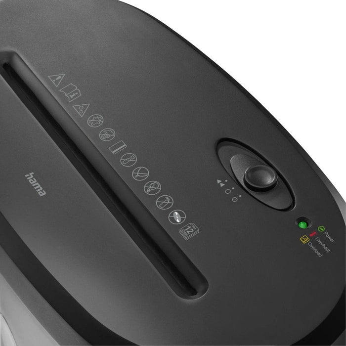 Hama Safe X120 Destructora De Papel Manual - 529w - 21l - Destruye Hasta 13 Hojas - Velocidad 2m/Min - Corte Cruzado