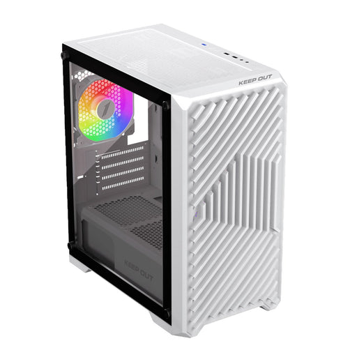 EAN 8435099533573 - KeepOut XC-220W GLASS carcasa de ordenador Blanco imagen 2
