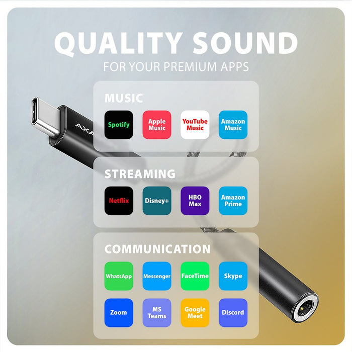EAN 8595247908193 - Axagon ADA-HC cable de audio 0,1 m 3,5mm USB Tipo C Negro imagen 8