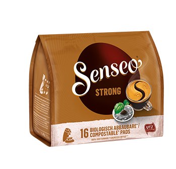 Senseo Strong Kaffeepads, Kräftig, 16 Unidades
