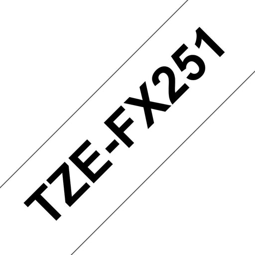 EAN 5715328104983 - Brother TZE-FX251 cinta para impresora de etiquetas Negro sobre blanco imagen 1