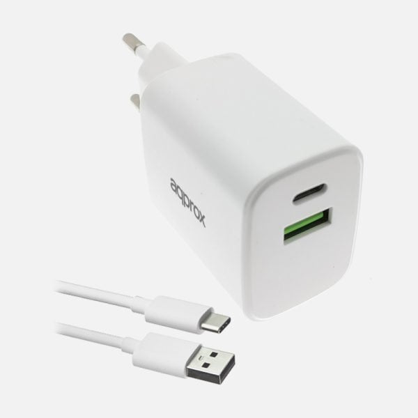 EAN 8435099534228 - Approx APPUSBWALL35W cargador de dispositivo móvil Universal Blanco Corriente alterna Carga rápida Interi imagen 1