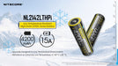 EAN 6952506494620 - Nitecore NL2142LTHPI batería recargable industrial Ión de litio 4200 mAh 3,6 V imagen 16