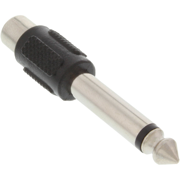 Adaptador De Audio Inline De 6,3 Mm Macho A Rca Mono Hembra