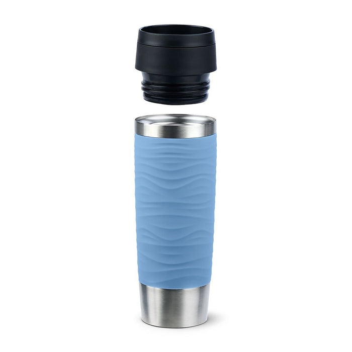 EAN 4009049545110 - EMSA Travel Mug Waves Grande 500 ml Azul, Acero inoxidable imagen 3