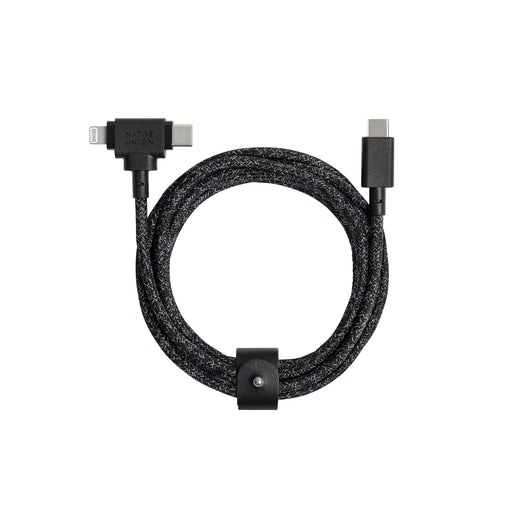 EAN 4895200448563 - Native Union Belt Cable Duo cable USB 1,5 m USB C USB C/Lightning Negro imagen 1