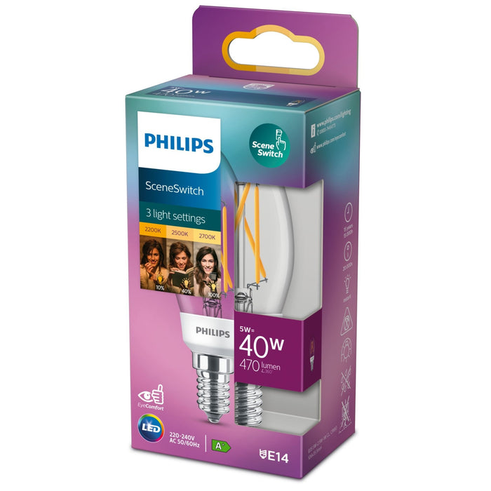 Philips Zarówka Led Classic Scene Switch 40w B35 E14 Ww Clnd 1srt4