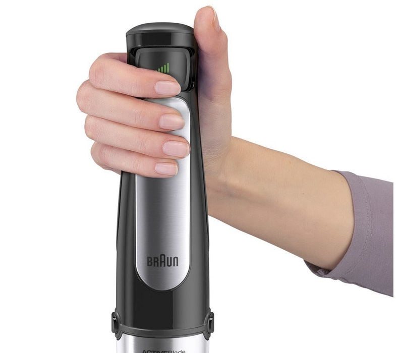 EAN 8021098774620 - Braun MQ 7035X 0,6 L Batidora de inmersión 1000 W Negro, Acero satinado imagen 3