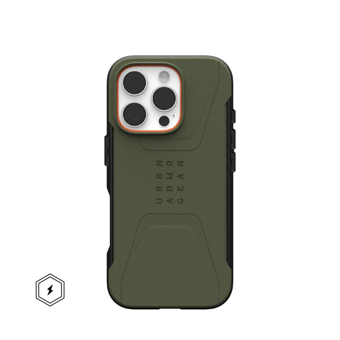 Funda Uag John Civilian Olive Apple Iphone 16 Pro