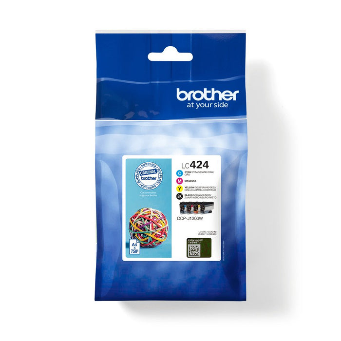 Pack Cartuchos Tinta Brother Lc424val Negro Cian Magenta Amarillo