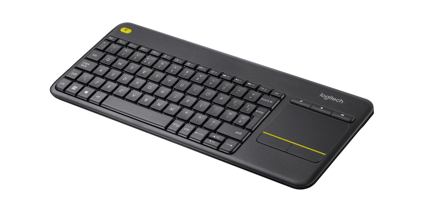 Teclado Nórdico Logitech K400 Plus Tv Rf Inalámbrico Qwerty Negro