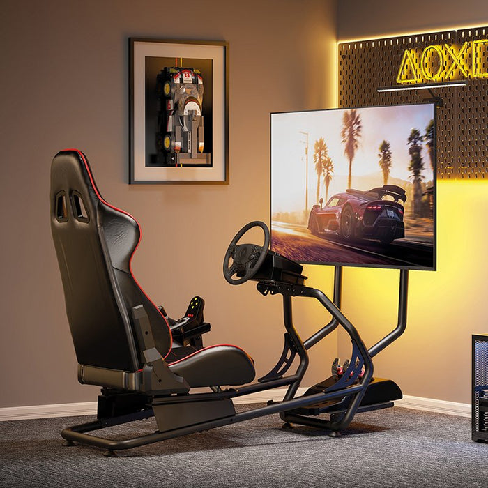 Racing Simulator Cockpit With Monitor Mount