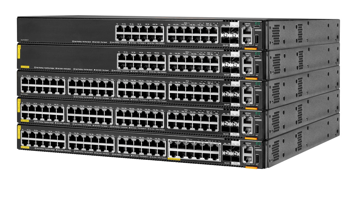 EAN 0190017535043 - HPE Aruba Networking CX 6200M 36G 12SR5 Class6 PoE 4SFP+ Switch imagen 2
