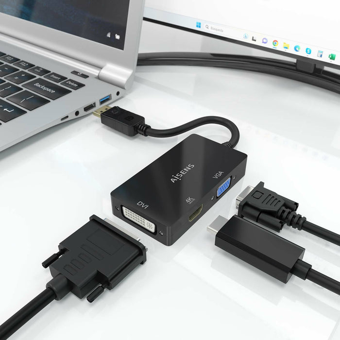 EAN 8435739901175 - AISENS A125-0861 adaptador de cable de vídeo 0,15 m VGA + HDMI + DVI imagen 4