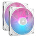 EAN 0840006680987 - Corsair iCUE LINK RX140 RGB Carcasa del ordenador Ventilador 14 cm Blanco 2 pieza(s) imagen 1